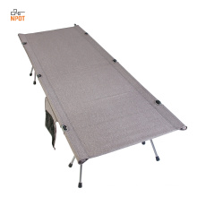 NPOT China factory supply aluminum camping bed canvas camp bed